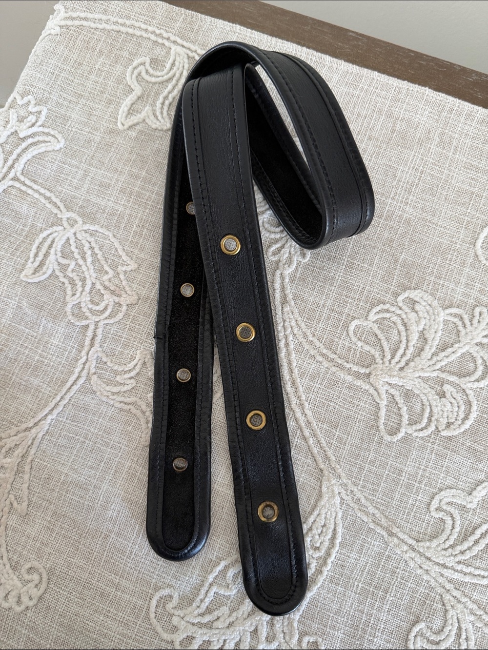 Coach Vintage Black Leather Replacement Strap